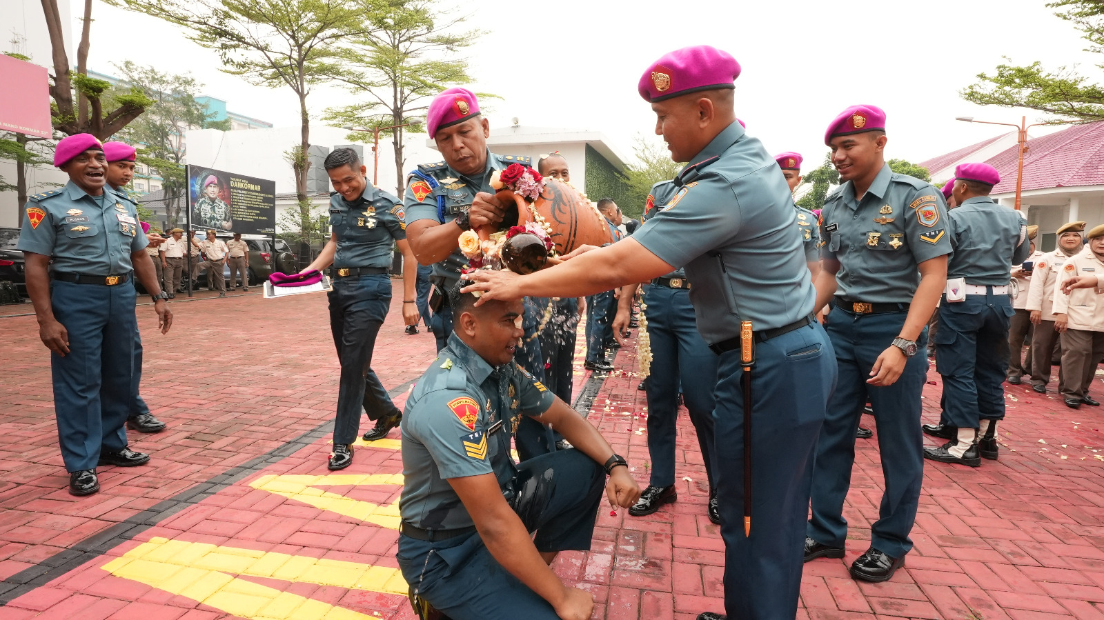 Dandenma Kormar Pimpin Upacara Kenkat Perwira Bintara Tamtama Dan Pns